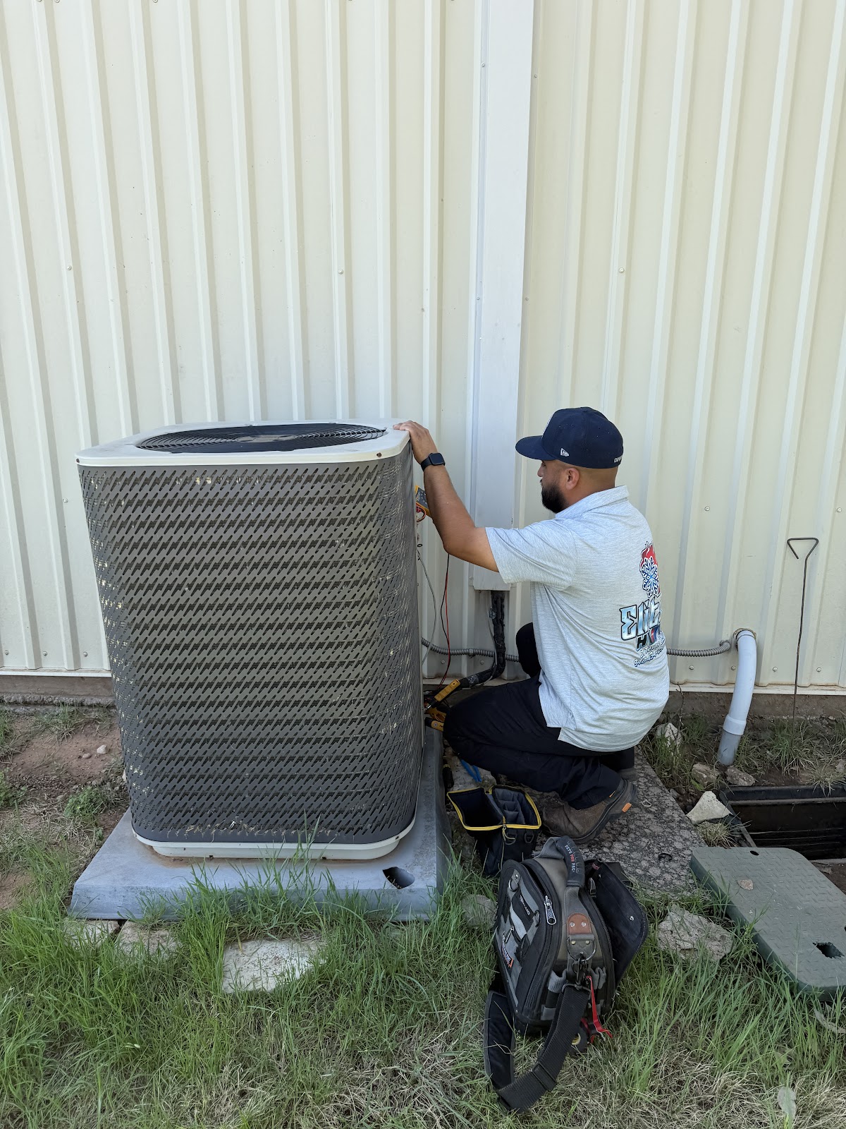 Armando with Elite HVAC Service Vehicle